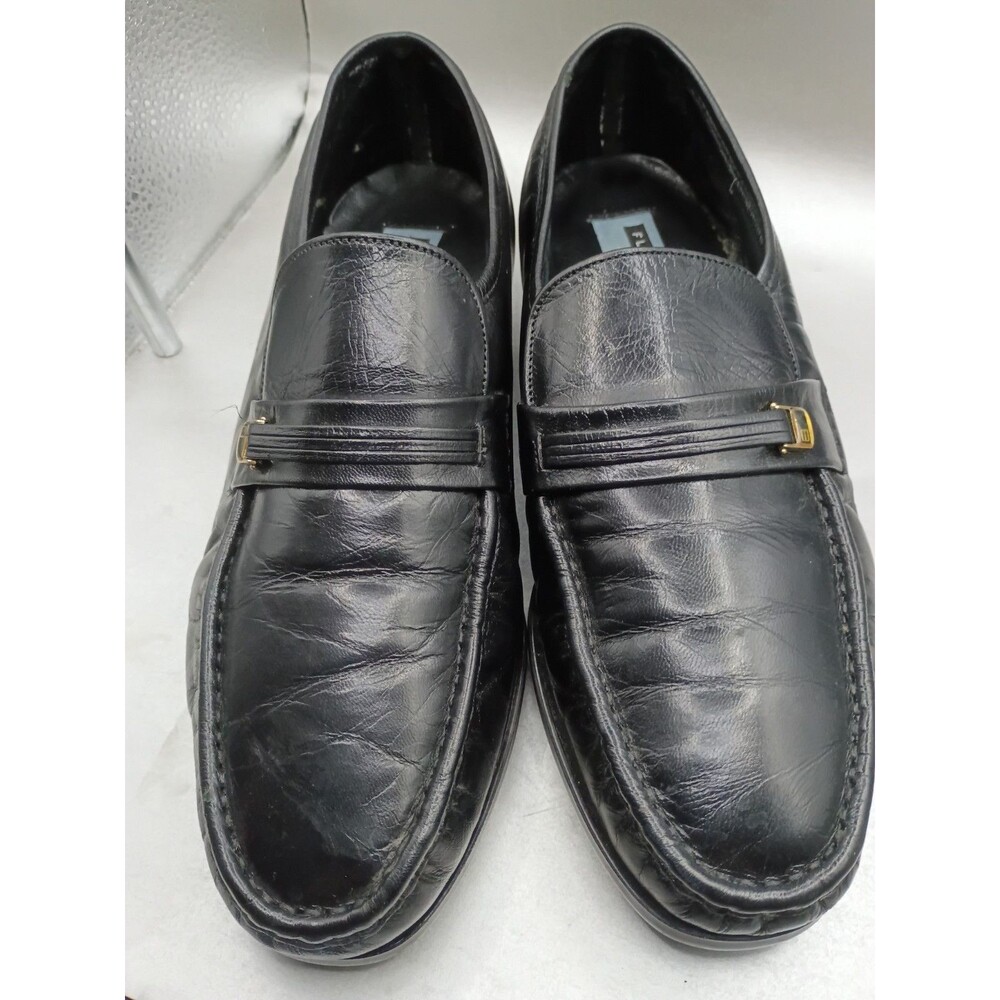 Florsheim Riva Comfortech Loafe Black Leather Size 9 .5
